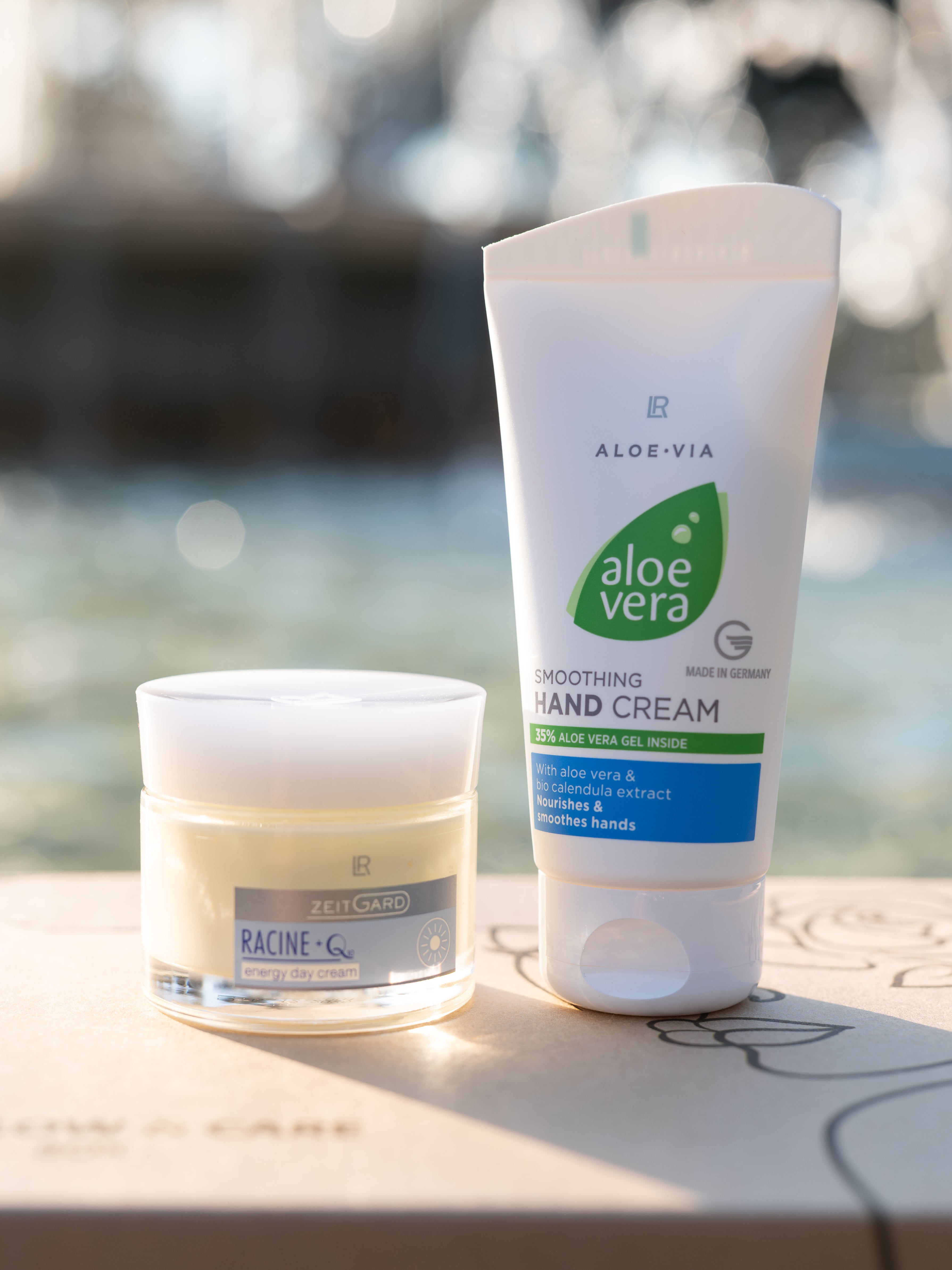 Crème visage de nuit Q10 et crème mains à l'Aloé Véra