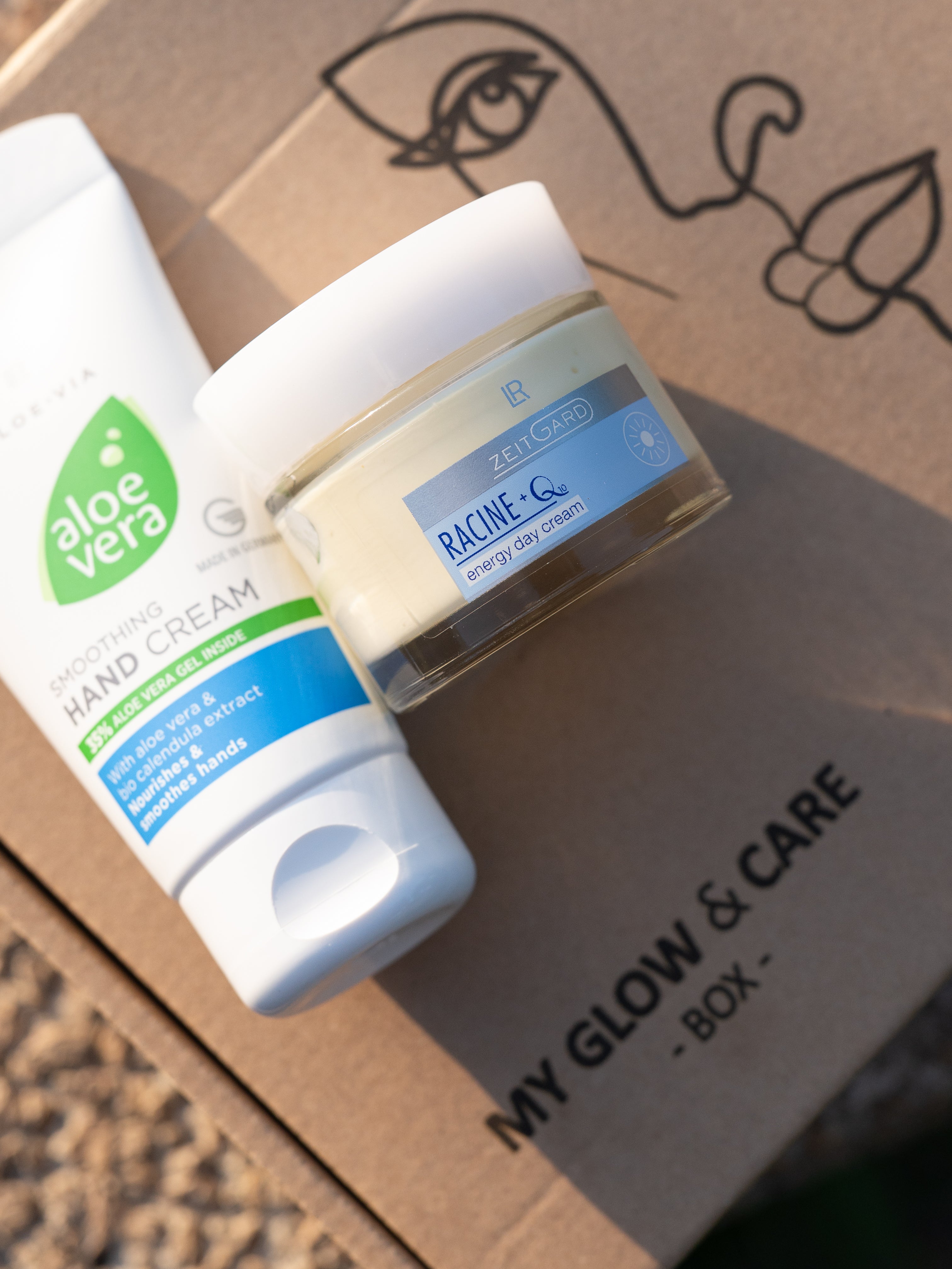 Crème mains à l'Aloé Véra et crème visage de nuit Q10